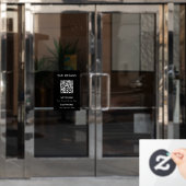 WiFi-Netzwerkzugriff | QR-Codekennwortanzeige Fensteraufkleber (Büro Tür)