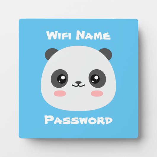Wifi Panda Fotoplatte (Vorderseite)