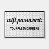 "WiFi Password"-AirBnb- Speicherhilfen-Hex-Tile Fußmatte (Vorderseite)