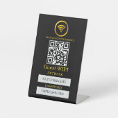 Wifi Password and Network Personalized Sockelschild (Vorderseite)