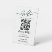 Wifi Password and Network Personalized Sockelschild (Vorderseite)