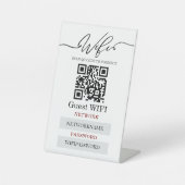 Wifi Password and Network Personalized Sockelschild (Vorderseite)