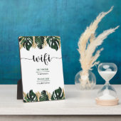 Wifi Password Beauty Salon Business Plaque Fotoplatte (Seite)