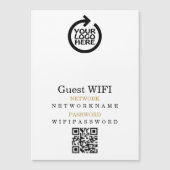 WiFi Password Logo Network Personalisierter QR-Cod Magnetkarte (Vorderseite)