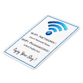 WIFI PASSWORD MAGNET (Linke Seite)