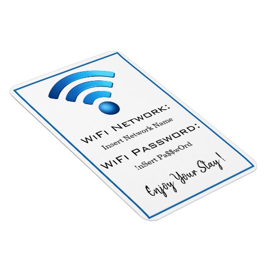 WIFI PASSWORD MAGNET (Rechte Seite)