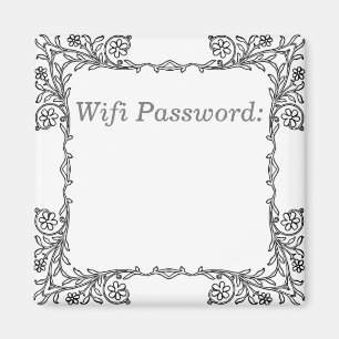 Wifi Password Magnet