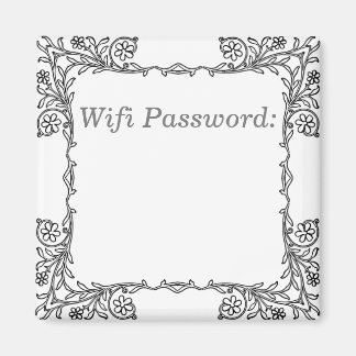 Wifi Password Magnet