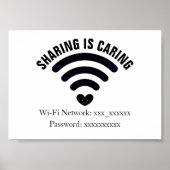 WiFi Password Poster (Vorne)