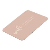 WIFI Password Sign Beige Blush Magnet (Linke Seite)