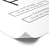 WiFi Password Sign" Zuhause, Office oder Business Poster (Ecke)