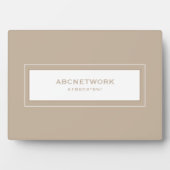 Wifi Password Signge Beige Fotoplatte (Vorderseite)