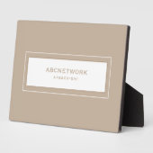 Wifi Password Signge Beige Fotoplatte (Seite)