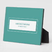 WiFi Password Signieren Turqouise Fotoplatte (Seite)