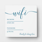 Wifi Password Tabletop Plaque mit Easel Fotoplatte (Vorderseite)