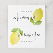 WIFI-PASSWORT Faltschachtelzeichen