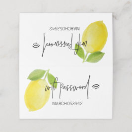 WIFI-PASSWORT Faltschachtelzeichen Platzkarte