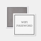 WIFI-PASSWORT-Magnet Magnet (Vorderseite/Rückseite)