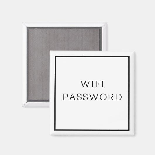 WIFI-PASSWORT-Magnet Magnet (Vorderseite/Rückseite)