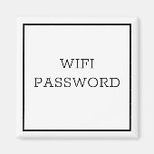 WIFI-PASSWORT-Magnet Magnet (Vorne)