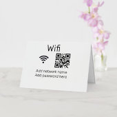 Wifi Passwort-Zeichen hinzufügen Q R Code hier Det (Orchidee)
