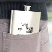 Wifi Passwort-Zeichen hinzufügen Q R Code hier Det Flachmann (Beispiel)