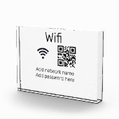 Wifi Passwort-Zeichen hinzufügen Q R Code hier Det Fotoblock (Rechts)