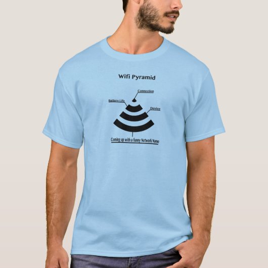Wifi Pyramide T-Shirt (Vorderseite)