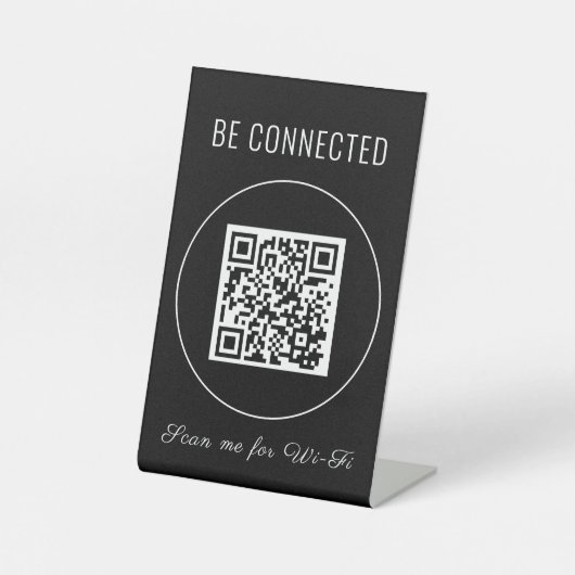 WiFi QR-Code | Airbnb Wi Fi Sockelschild (Vorderseite)