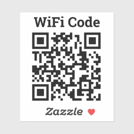 Wifi QR-Code-Aufkleber Aufkleber (Blatt)