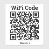Wifi QR-Code-Aufkleber Aufkleber (Blatt)