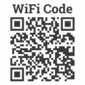 Wifi QR-Code-Aufkleber Aufkleber (Vorderseite)