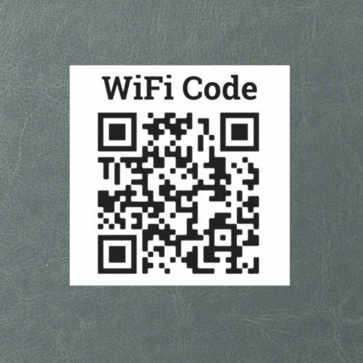 Wifi QR-Code-Aufkleber Aufkleber