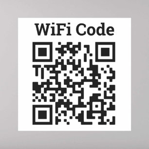 Wifi QR-Code-Aufkleber Aufkleber