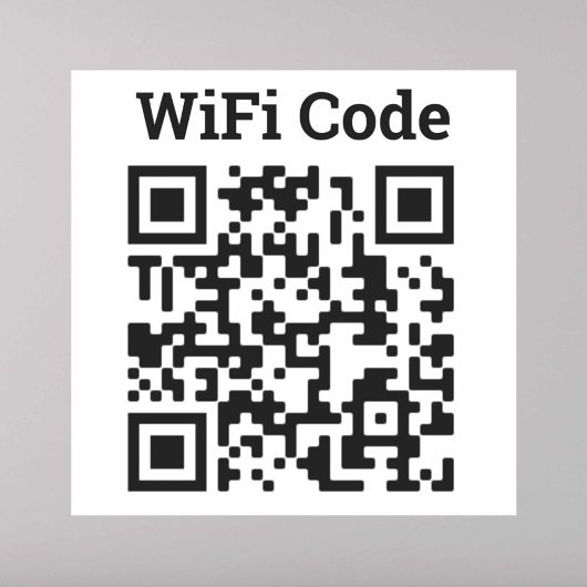 Wifi QR-Code-Aufkleber Aufkleber