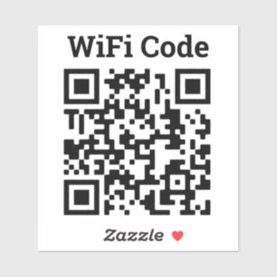 Wifi QR-Code-Aufkleber Aufkleber