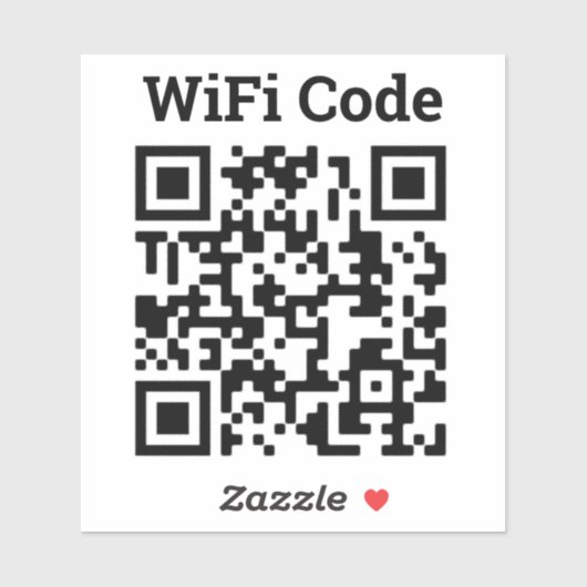 Wifi QR-Code-Aufkleber Aufkleber (Blatt)