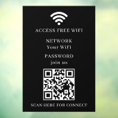 WiFi-QR-Code-Netzwerk-Fensterfolie Aufkleber (Blatt 3)