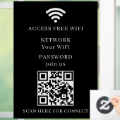 WiFi-QR-Code-Netzwerk-Fensterfolie Aufkleber (Zuhause)