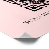 WiFi-QR-Code-Netzwerkverbindungsplakat Poster (Ecke)