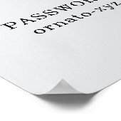 WiFi QR Code Poster Gray - nach Zugriff suchen (Ecke)