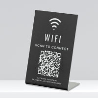 Wifi QR-Code-Scan zur Verbindung von Schwarz