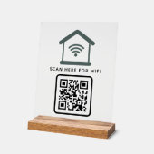 WiFi QR-Code scannen, um selbstklebende Verbindung Acrylschild (Winkel)
