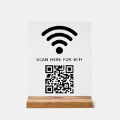 WiFi QR-Code scannen, um selbstklebende Verbindung Acrylschild (Vorderseite)