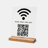 WiFi QR-Code scannen, um selbstklebende Verbindung Acrylschild (Winkel)