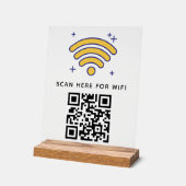 WiFi QR-Code scannen, um selbstklebende Verbindung Acrylschild (Winkel)