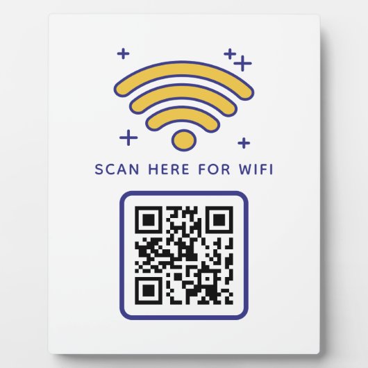 WiFi QR-Code scannen, um selbstklebende Verbindung Fotoplatte (Vorderseite)