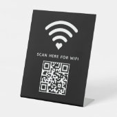 WiFi QR-Code scannen, um selbstklebende Verbindung Sockelschild (Vorderseite)