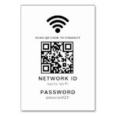 Wifi QR Code Scanner Gast Wifi-Kennwort Tischnummer (Vorderseite)