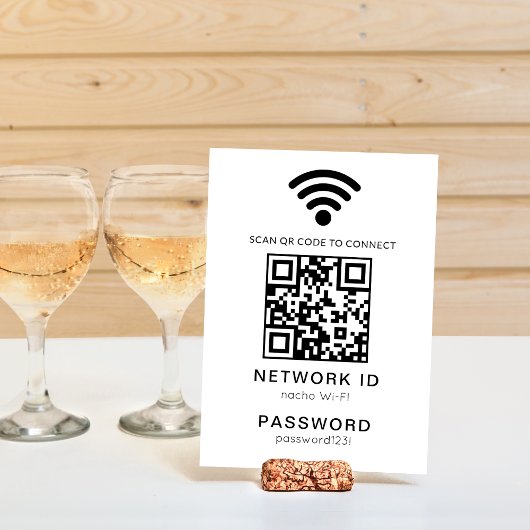 Wifi QR Code Scanner Gast Wifi-Kennwort Tischnummer